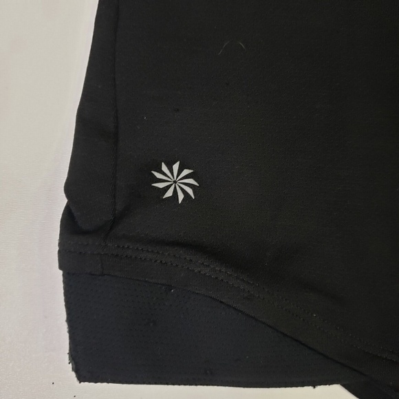 Athleta Fit Team Tank Top Cut Out Mesh Black Gold Women's Size XS - Picture 6 of 10